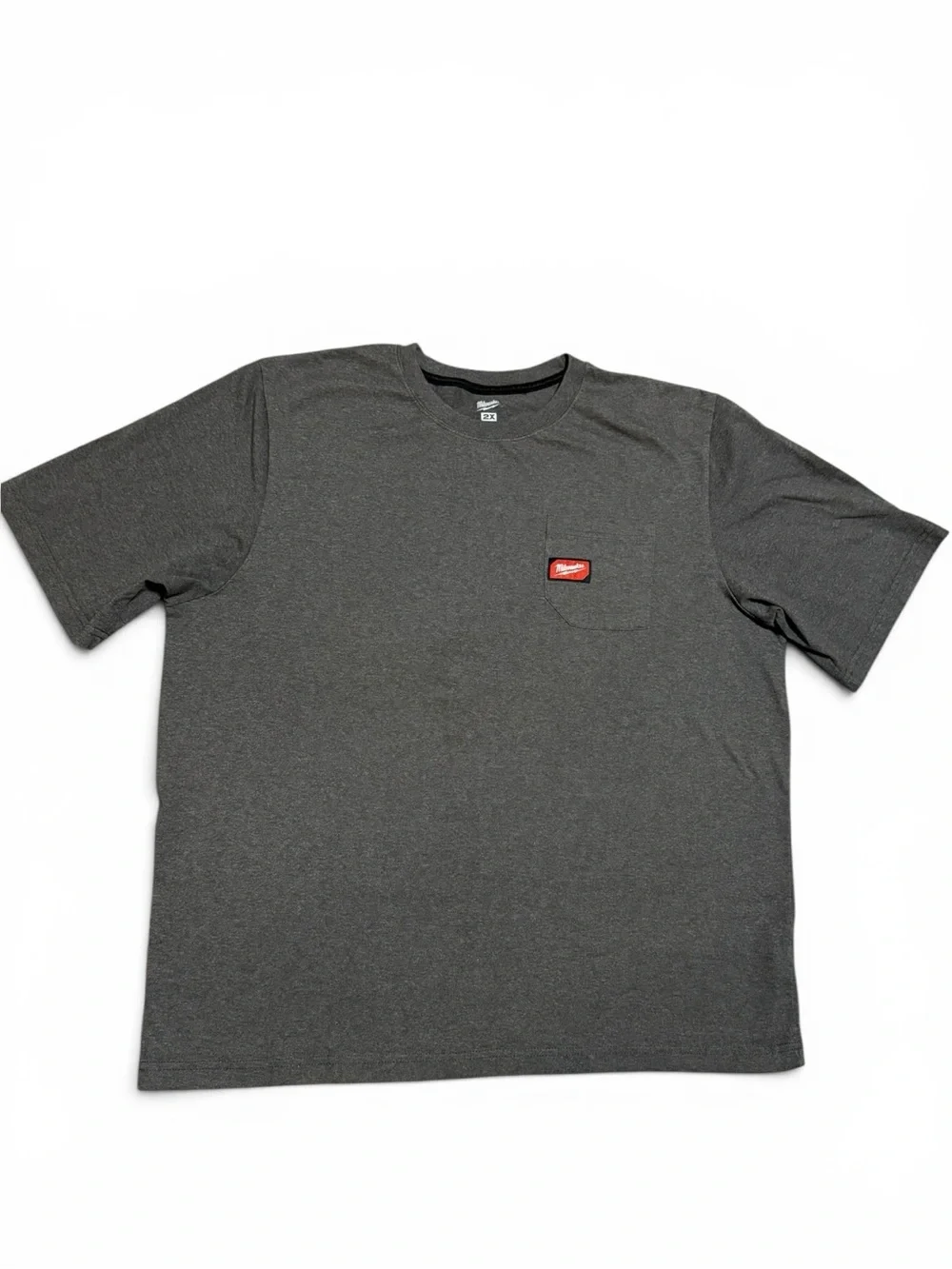 Men’s Milwaukee Heavy Duty Pocket T-Shirt 2x Grey